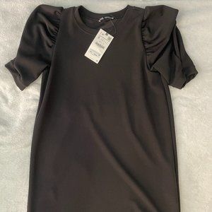 Zara puff sleeve mini dress S NWT